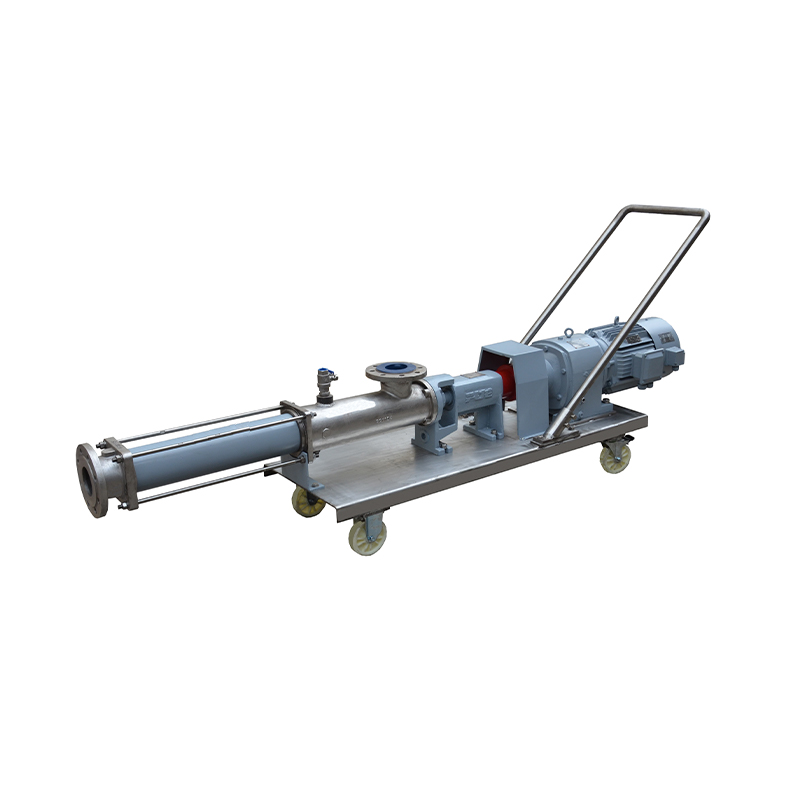 Automontierte Einschneckenpumpe